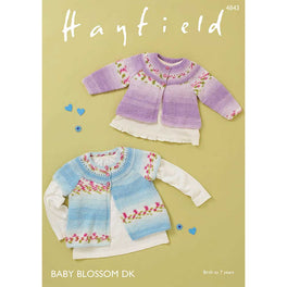 Cardigans in Hayfield Baby Blossom DK