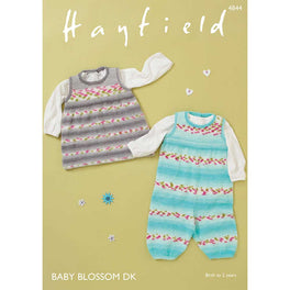Dungarees and Pinafore in Hayfield Baby Blossom DK