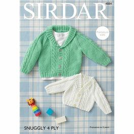 Baby's Cardigans in Sirdar Snuggly 4ply