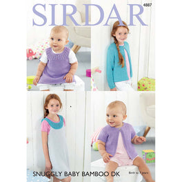 Cardigans and Dresses in Sirdar Snuggly Baby Bamboo DK