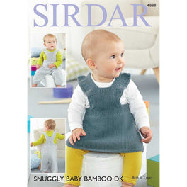 Pinafore and Dungarees in Sirdar Snuggly Baby Bamboo DK - Digital Version