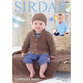 Cardigan, Hat and Blanket in Sirdar Supersoft Aran - Digital Version