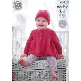 Jacket, Hat and Blanket in King Cole Cherish and Cherished DK