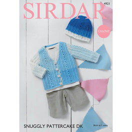 Cardigan and Hat in Sirdar Snuggly Pattercake Dk  - Digital Version