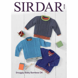 Sweaters in Sirdar Snuggly Baby Bamboo DK