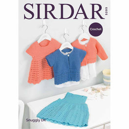 Pinafore, Dress and Cardigans in Sirdar Snuggly Dk