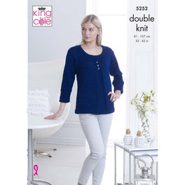 Top and Cardigan in King Cole Glitz DK
