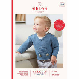 Car Jumper in Sirdar Snuggly 100% Cotton DK