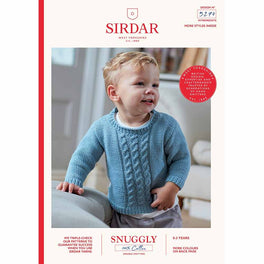 Cabled Sweater and Tank Top in Sirdar Snuggly 100% Cotton DK - Digital Version