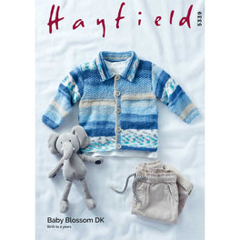 Jacket in Hayfield Baby Blossom Dk