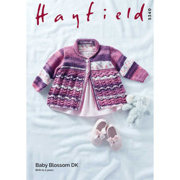 Matinee Coat in Hayfield Baby Blossom Dk