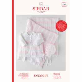 Coat, Bonnet & Blanket in Sirdar Snuggly 3ply 5361 - Digital Version