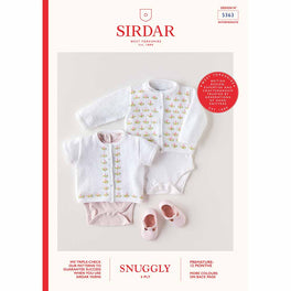 Cardigans in Sirdar Snuggly 4ply 5363 - Digital Version