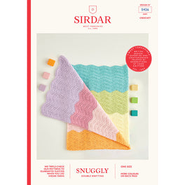 Free Download - Crochet Rainbow Wave Blanket in Snuggly DK