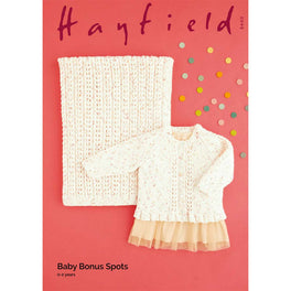 Cardigan and Blanket in Hayfield Baby Bonus Spots DK