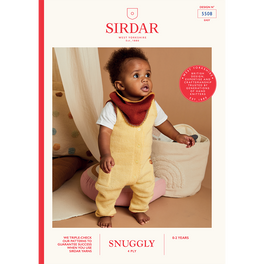 Laid Back Romper and Bib in Sirdar Snuggly 4ply