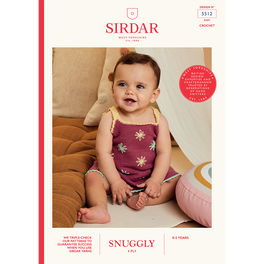 Lazy Daisy Dress in Sirdar Snuggly 4ply - Digital Version 5512