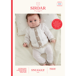 Little Lacy Trouser Suit in Sirdar Snuggly 2ply - Digital Version 5523