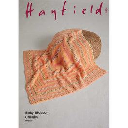 Little Buds Blanket in Hayfield Baby Blossom Chunky