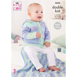 Baby Set in King Cole Cottonsoft Dk & Cottonsoft Baby Crush