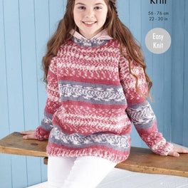 Sweater and Hoodie in King Cole Fjord Dk - Digital Version 5650