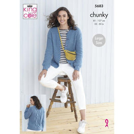 Cardigans in King Cole Subtle Drifter Chunky - Digital Version 5683