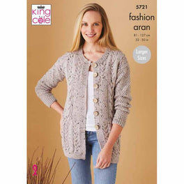 Waistcoat and Jacket in King Cole Fashion Aran