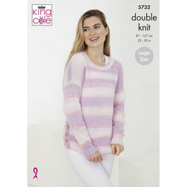 Sweater and Cardigan in King Cole Beaches Dk