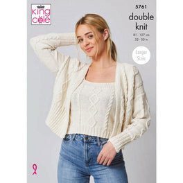 Top and Cardigan in King Cole Cottonsoft Dk - Digital Version 5761