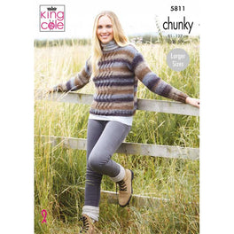 Ladies Sweaters in King Cole Autumn Chunky