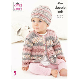 Sweater Cardigan and Hats in King Cole Dk