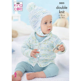 Dungarees, Jacket & Hat  Knitted in King Cole Little Treasures DK