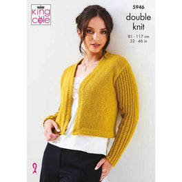 Jacket and Top in King Cole Glitz Dk