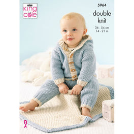 Jackets, Hat, Leggings And Blanket Knitted in King Cole Cherished DK