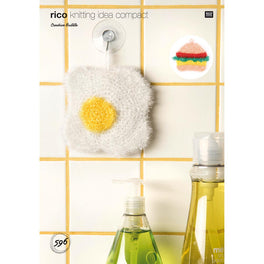 Fried Egg and Burger Shower Scrubs in Rico Creative Bubble - Digital Version