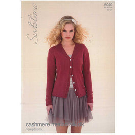 Cardigan in Sublime Cashmere Merino Silk DK 6040