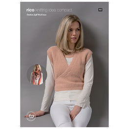 Waistcoat and Shawl in Rico Creative Soft Wool Aran - Digital Version