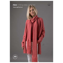 Cardigan and Scarf in Rico Creative Soft Wool Aran - Digital Version