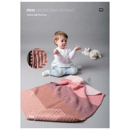 Crotcheted Blankets in Rico Creative Soft Wool Aran - Digital Version