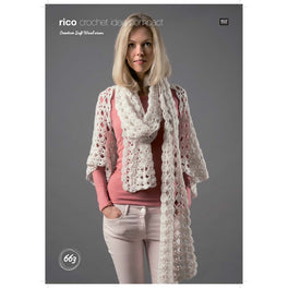 Crochet Top and Scarf in Rico Creative Soft Wool Aran - Digital Version