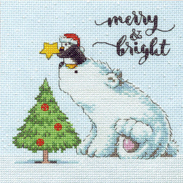 Merry & Bright Bear Cross Stitch Kit