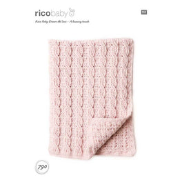 Rico Baby Blankets Crochet Pattern in Baby Dream Uni DK  - Digital Version