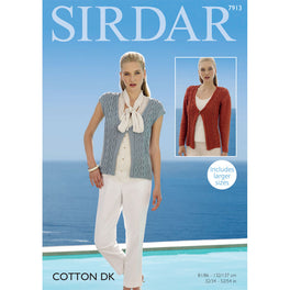 Cardigan and Waistcoat in Sirdar Cotton Dk - Digital Version