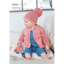 Rico Baby Cardigan & Hat Knitting Pattern in Baby Classic Dk - Digital Version
