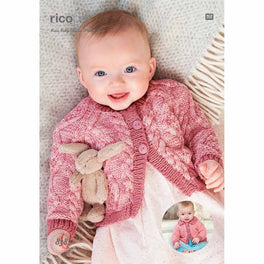 Rico Baby Cardigans Knitting Pattern in Baby Classic Dk - Digital Version