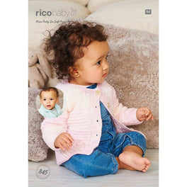 Rico Baby Cardigans Crochet Pattern in Rico Baby So Soft Print Dk - Digital Version