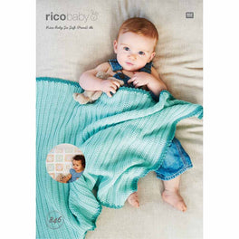 Rico Baby Blankets Crochet Pattern in Baby So Soft Dk & So Soft Print Dk - Digital Version