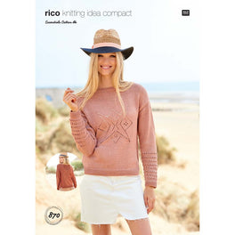 Cardigan and Sweater in Rico Essentials Cotton Dk