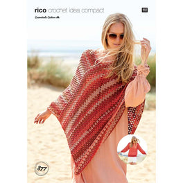 Sweater and Poncho in Rico Essentials Cotton Dk - Digital Version