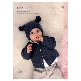Jacket and Hat in Rico Baby Cotton Soft Dk - Digital Version